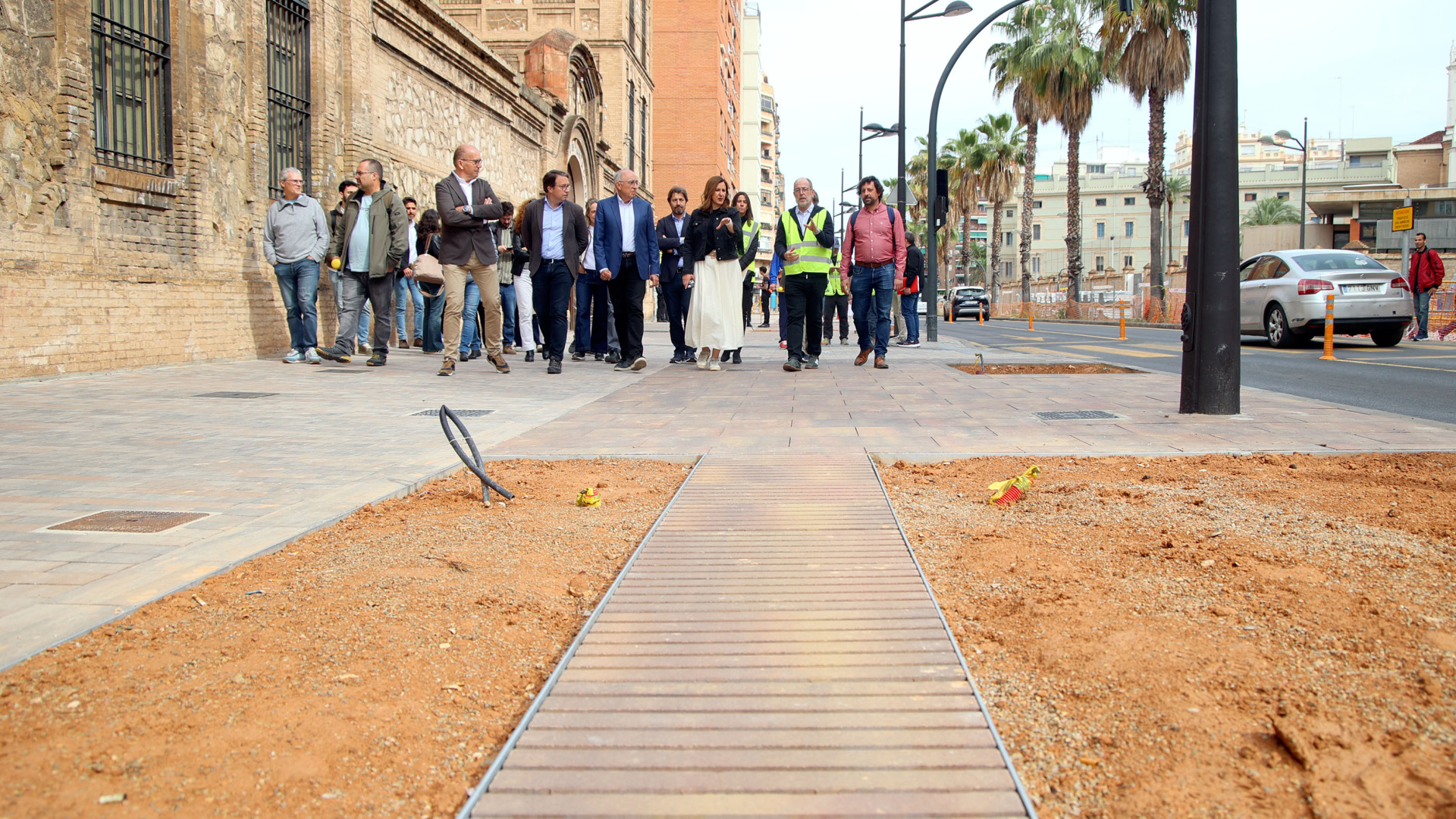 Las obras de Pérez Galdós avanzan para abrir al tráfico en septiembre con la vuelta al cole