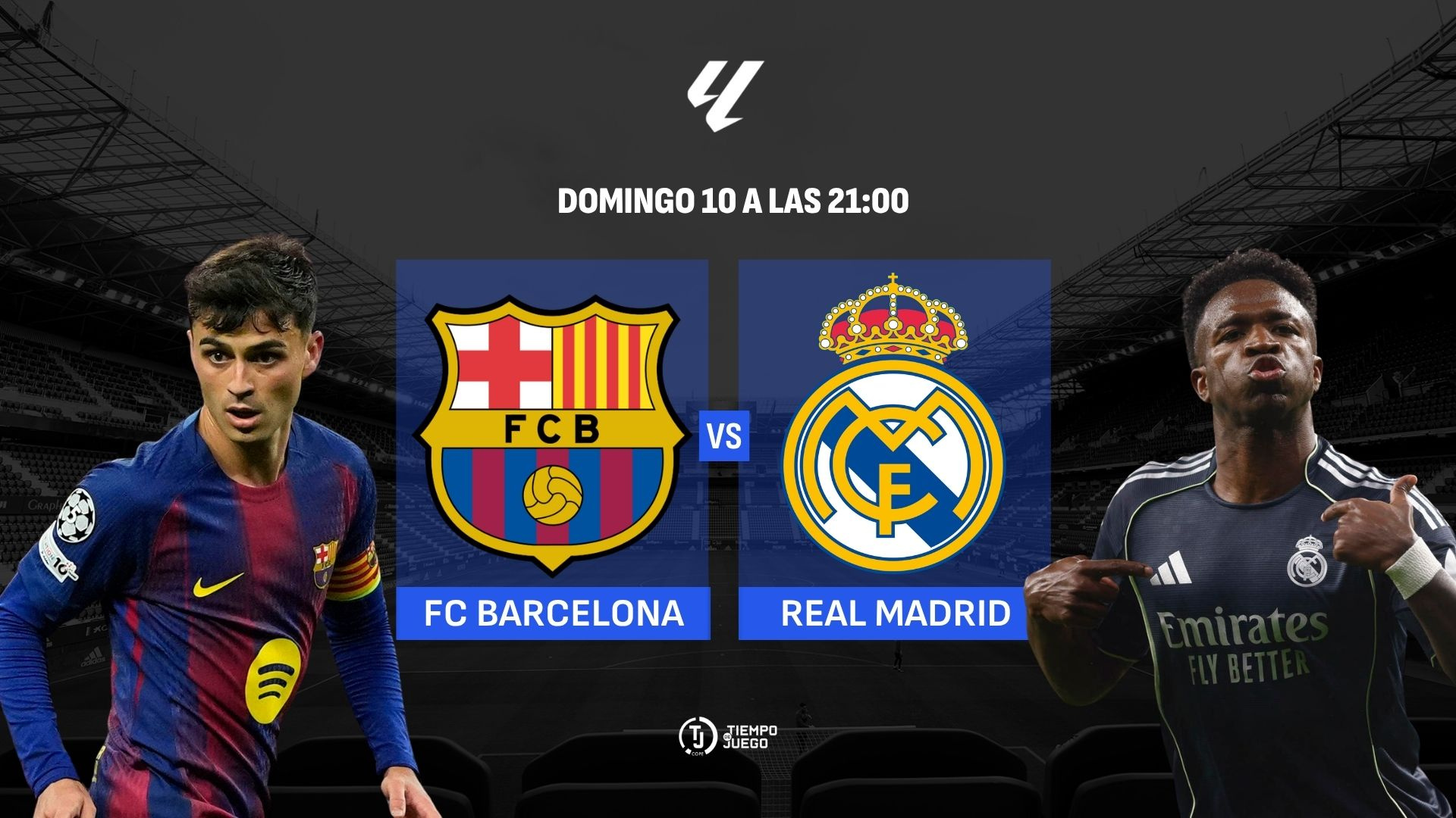 Sigue en directo Tiempo de Juego este domingo desde las 12:00 horas con el Barcelona - Real Madrid y el resto de la jornada