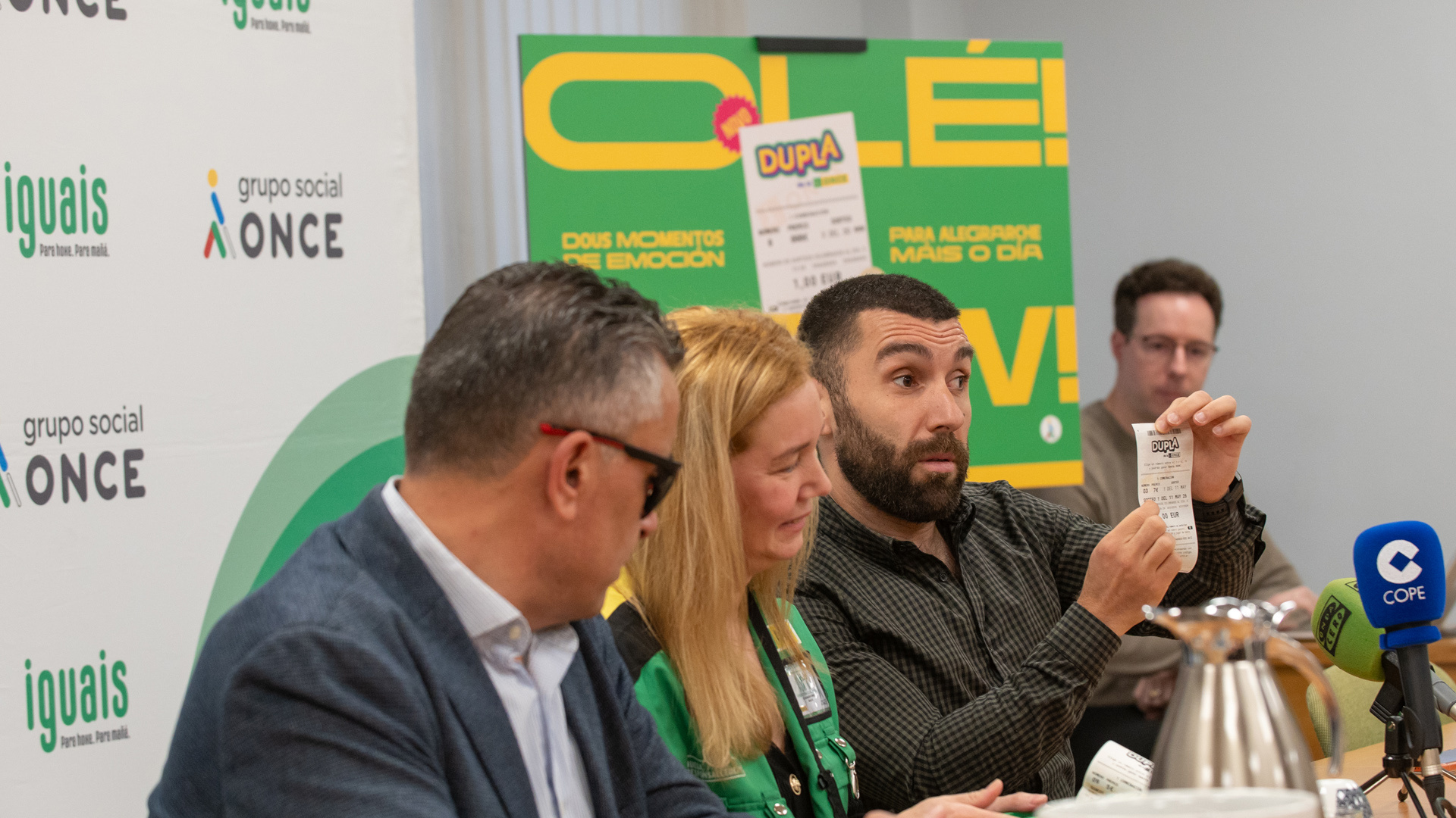 Isabel Cristina dos Santos, trabajadora de la ONCE en A Coruña: 