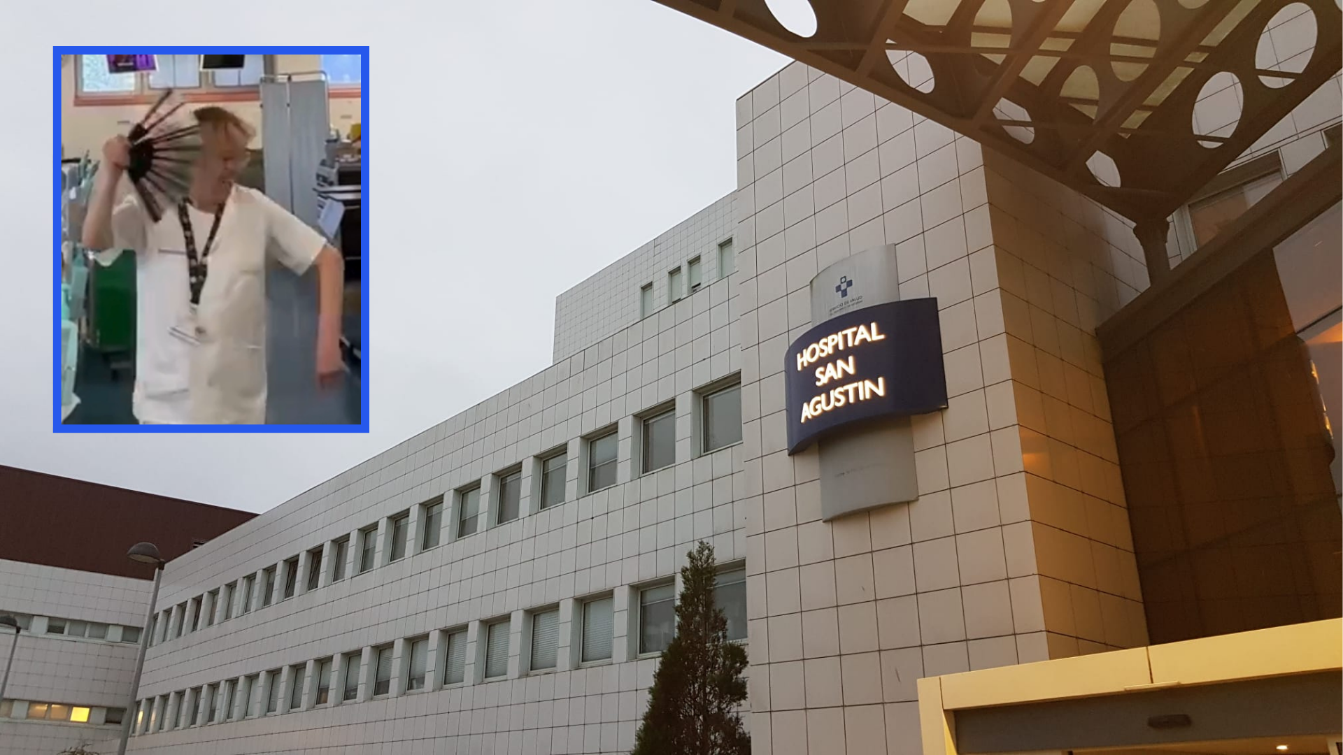 Una enfermera de Avilés se vuelve viral tras bailar una rumba para alegrar a los pacientes de la unidad de diálisis del hospital San Agustín