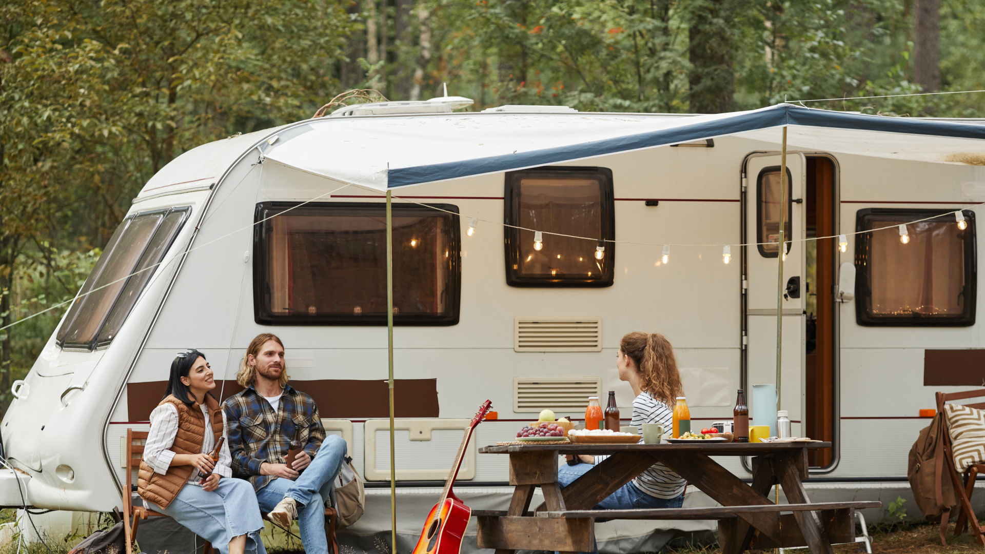 Sandra vive en una caravana en Inglaterra: 