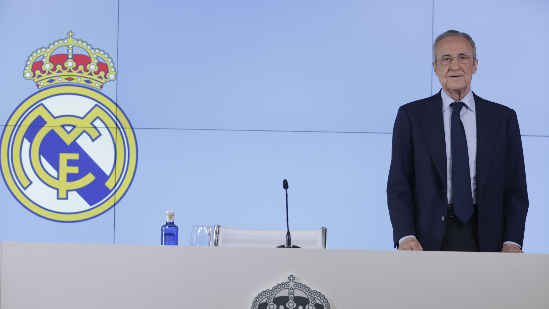 Florentino Pérez está satisfecho y tranquilo porque transmitió a los madridistas el mensaje que quería darles