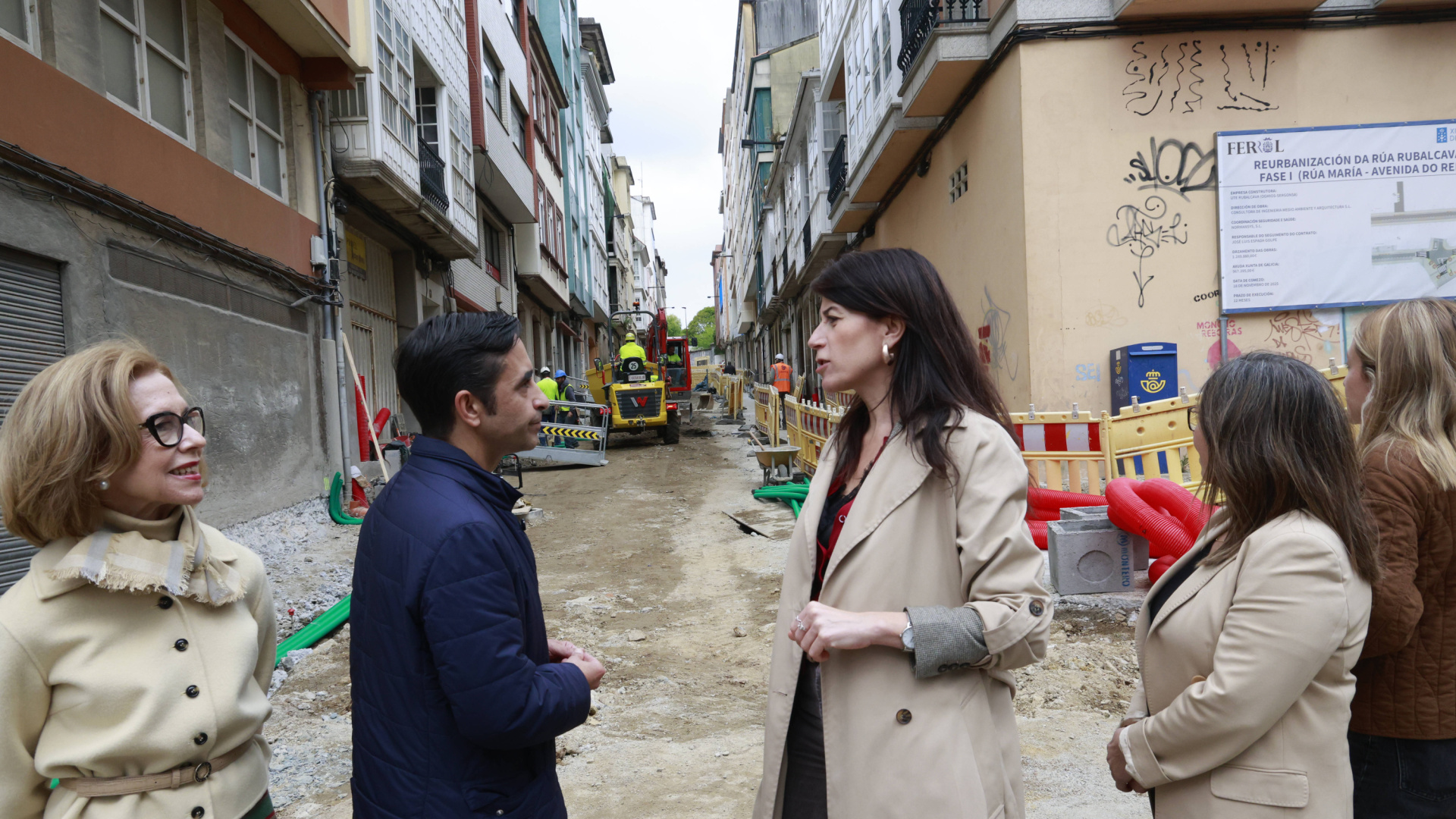 Xunta y Concello de Ferrol ejecutan una inversión de 1,5 millones en la reurbanización de la calle Rubalcava