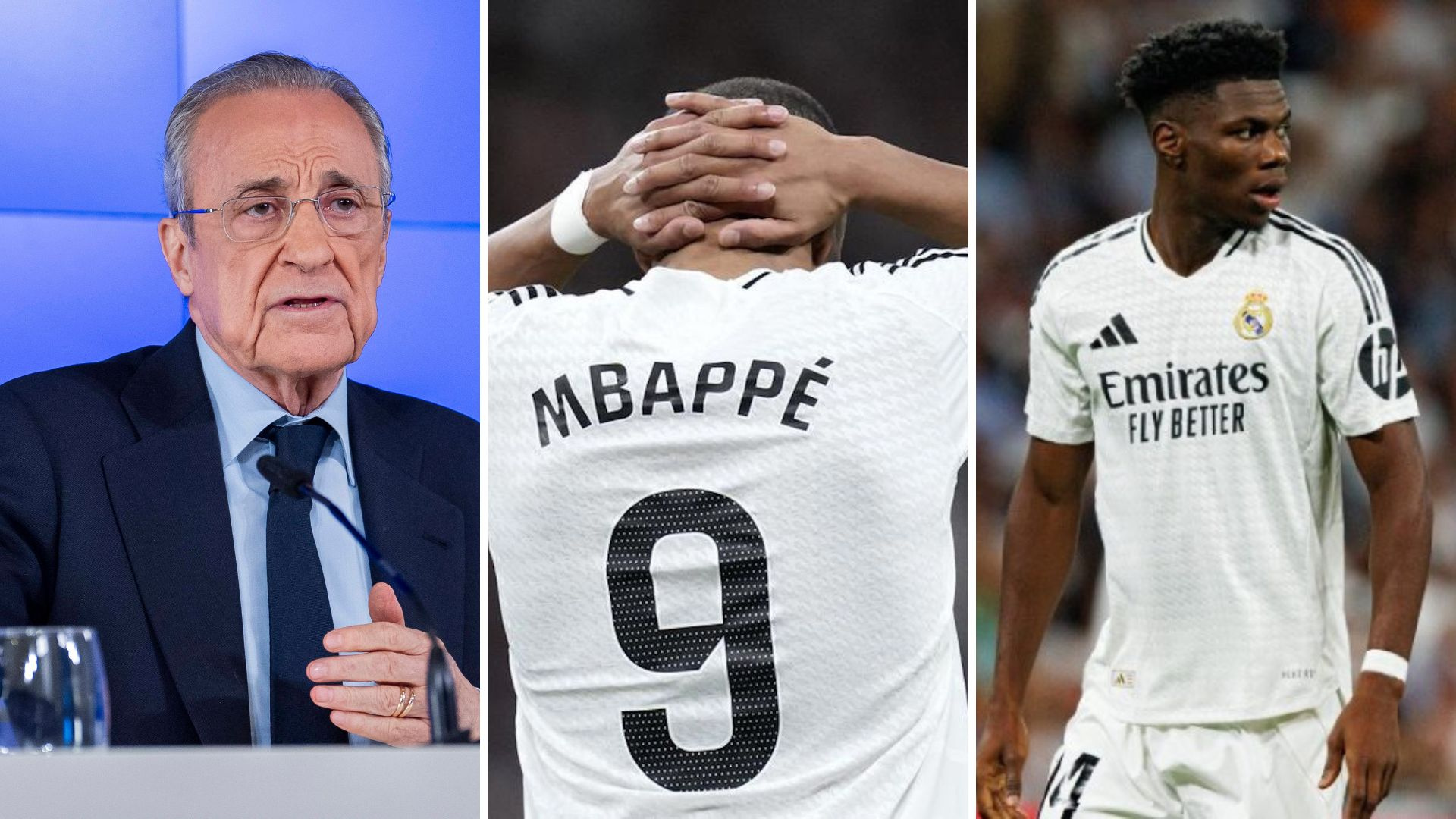 El Real Madrid vuelve al Bernabéu con tres nombres en el foco: Florentino Pérez, Mbappé y Tchouaméni