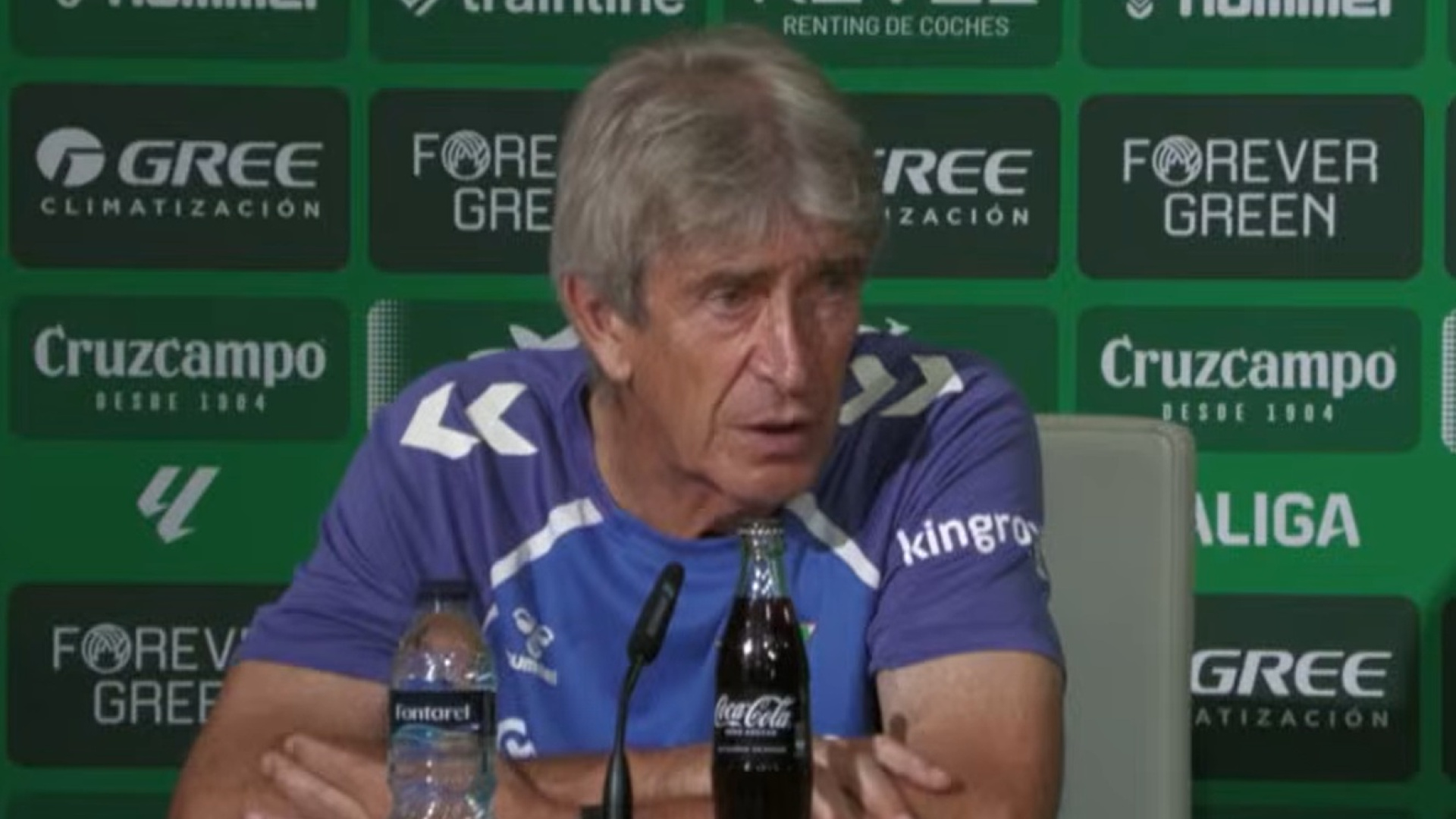 Pellegrini traza la hoja de ruta del Betis para la Champions y confirma el adiós de Adrián San Miguel