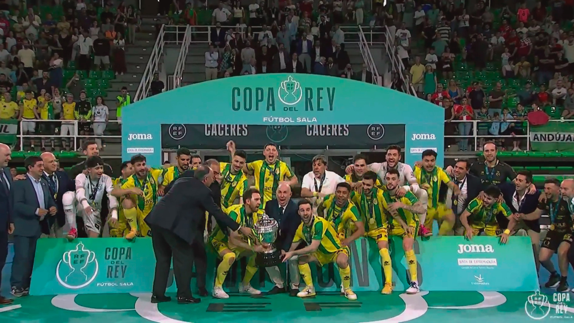 Jaén Paraíso Interior también se proclama campeón de la Copa del Rey de fútbol sala