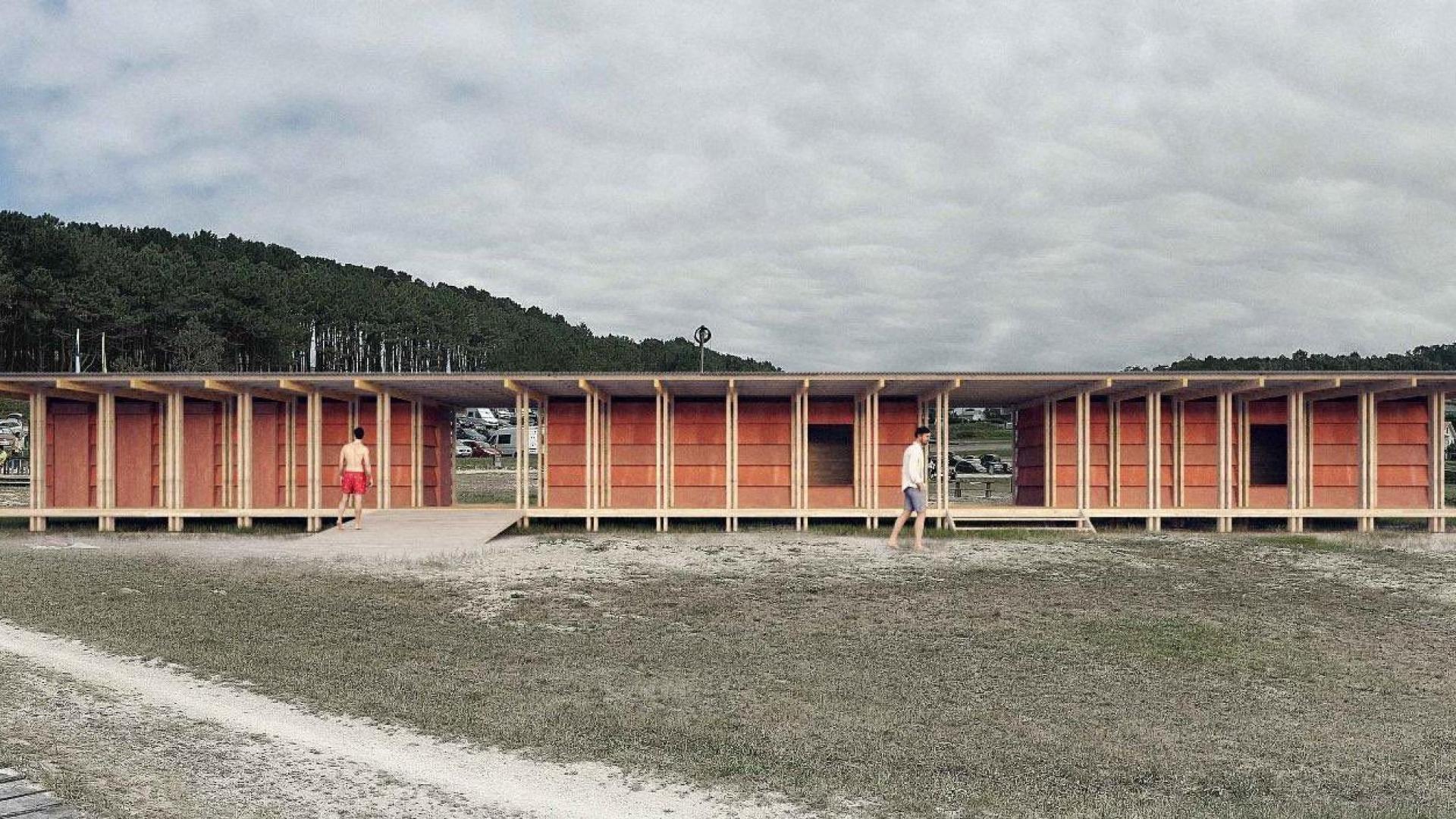 Rey Varela anuncia una nueva caseta de socorrismo modular en Doñiños para “acabar con el feísmo” en las playas