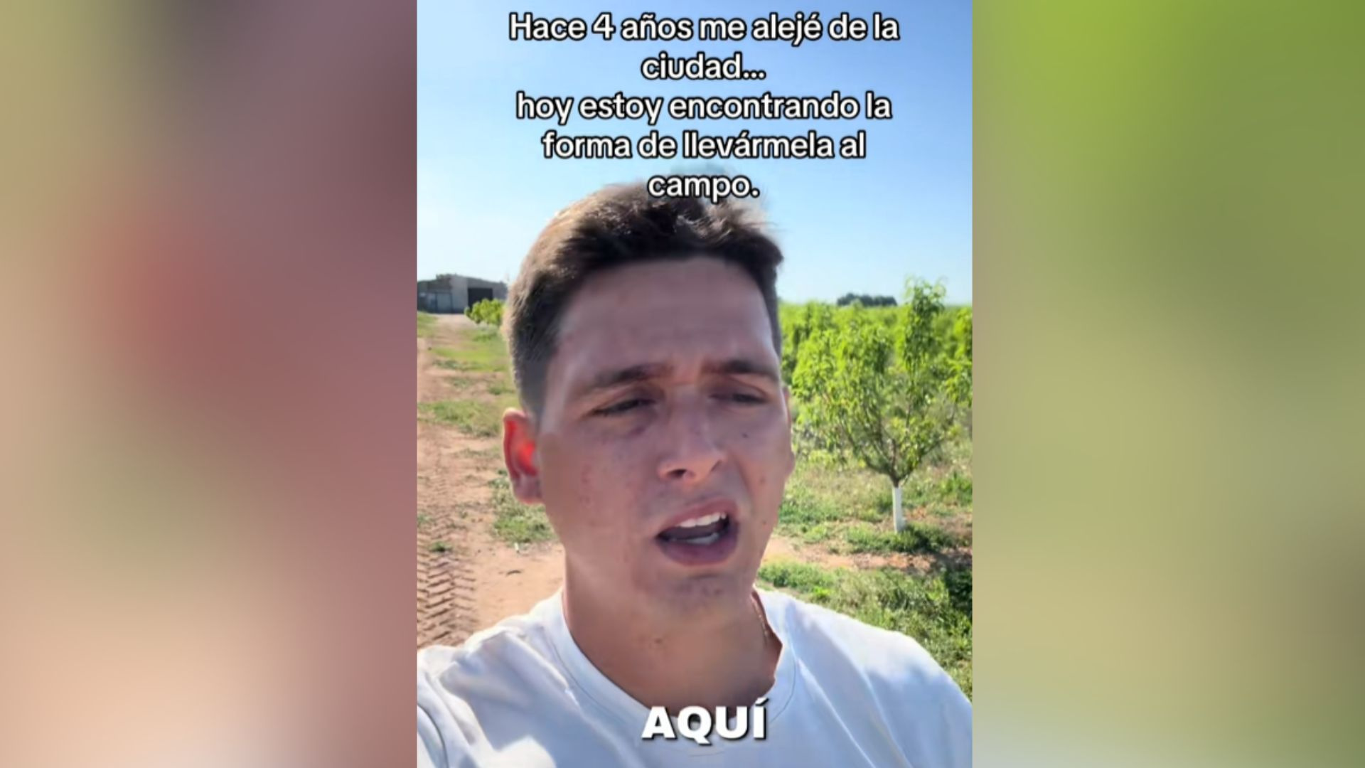 Albert, agricultor: "Hace cuatro años empecé a trabajar al campo y la verdad muy desmotivado, no había gente de mi edad trabajando, ahora veo que se valora"