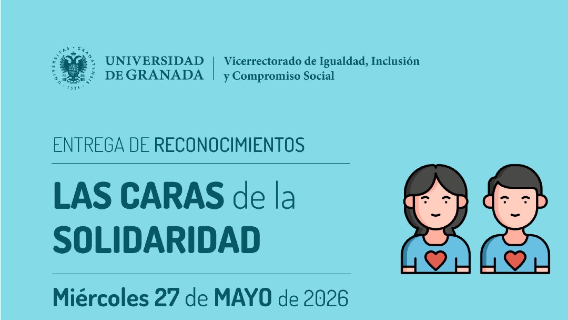La Universidad de Granada premia las 'caras de la solidaridad'