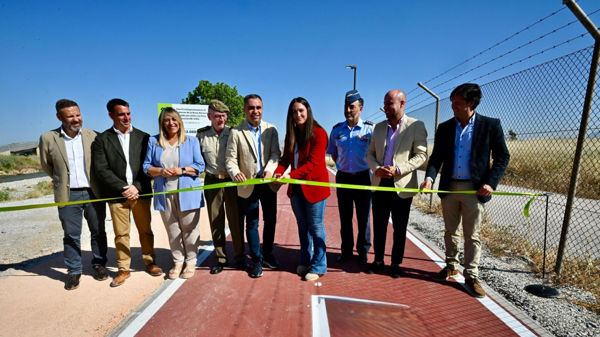 El gran circuito que rodea la Base Aérea de Granada ya es una realidad