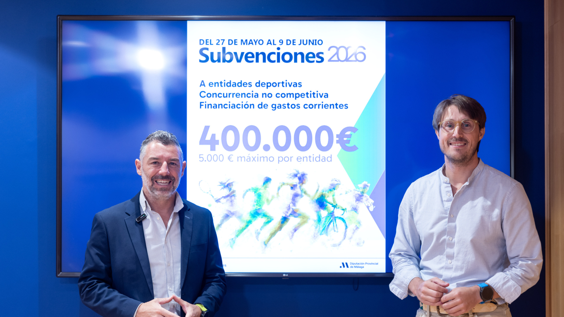 Diputación de Málaga destinará 400.000 euros a apoyar a los clubes deportivos de la provincia