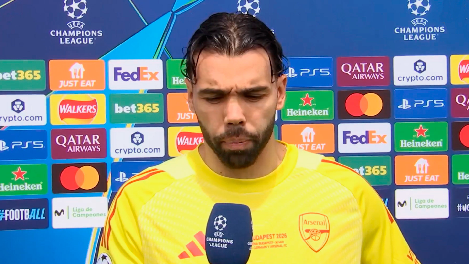 David Raya y su confianza en ganar la final de la Champions al PSG: 
