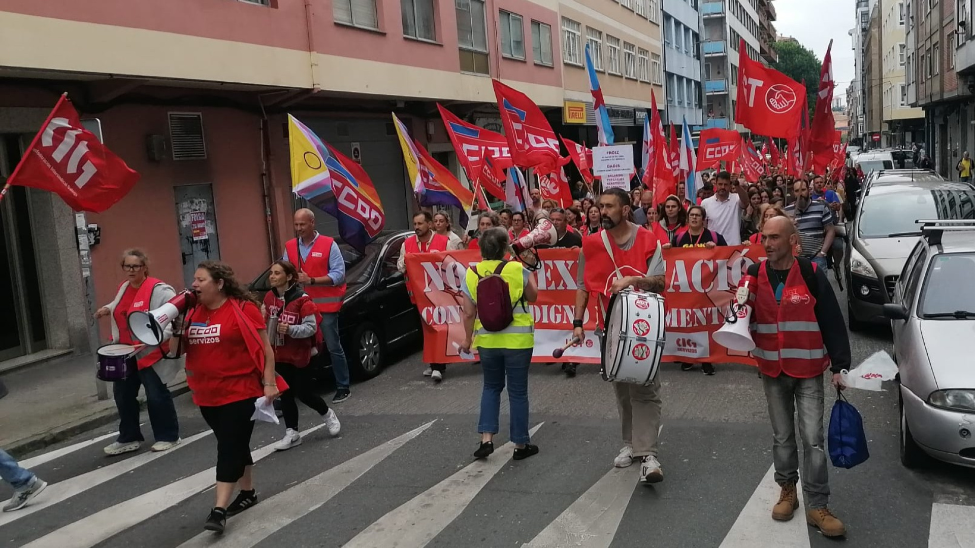 La comarca de Ferrol vive una jornada de huelga en el comercio de alimentación con un seguimiento del 80%, según los sindicatos