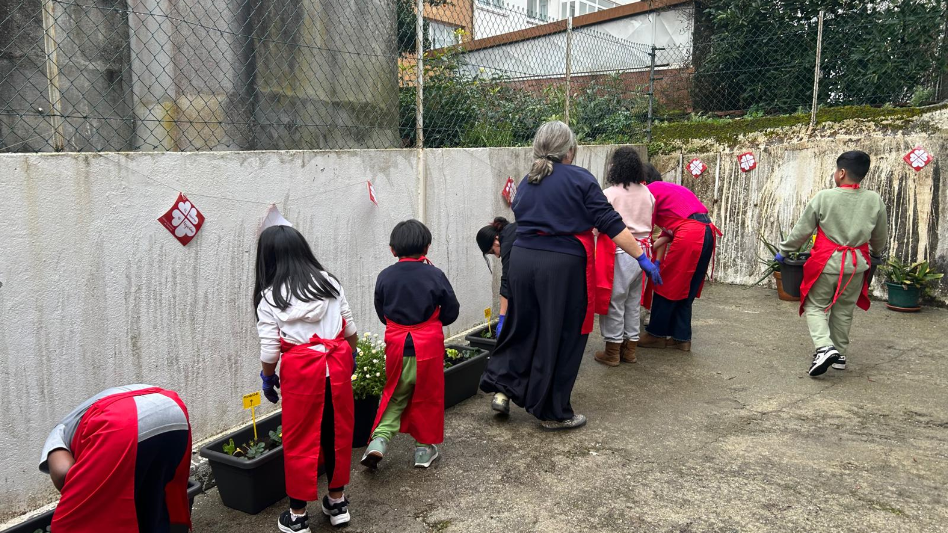 El huerto de Santiago en el que mayores y peques cultivan fresas, acelgas y amor: 