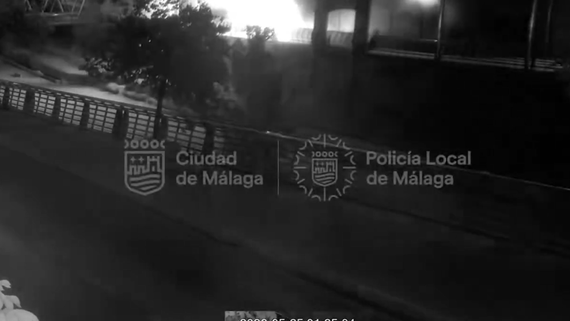 Un vídeo de las cámaras municipales muestra el inicio del incendio en el Hotel Ibis