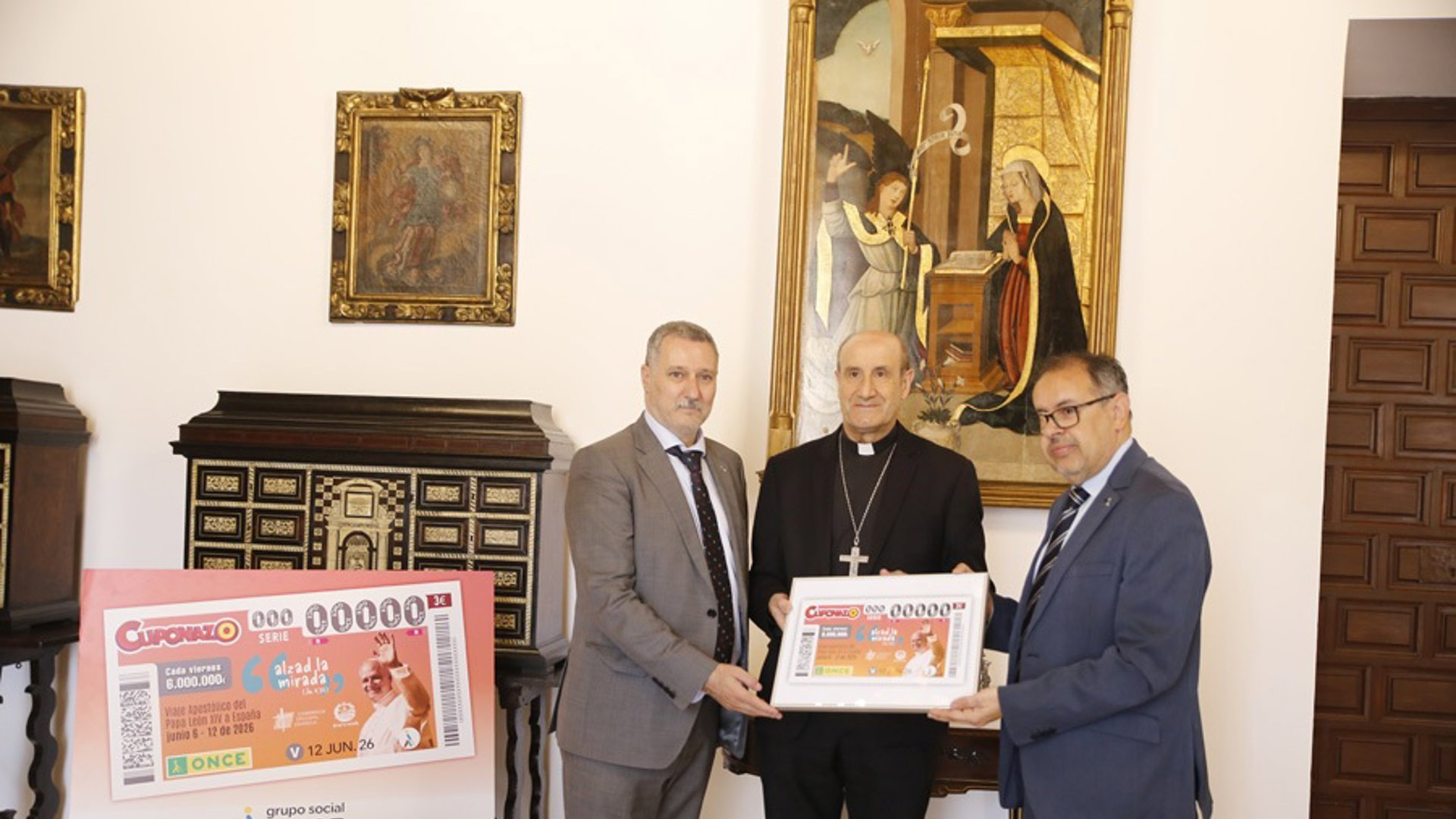 El Papa León XIV se convierte en el primer pontífice en protagonizar el Cuponazo de la ONCE