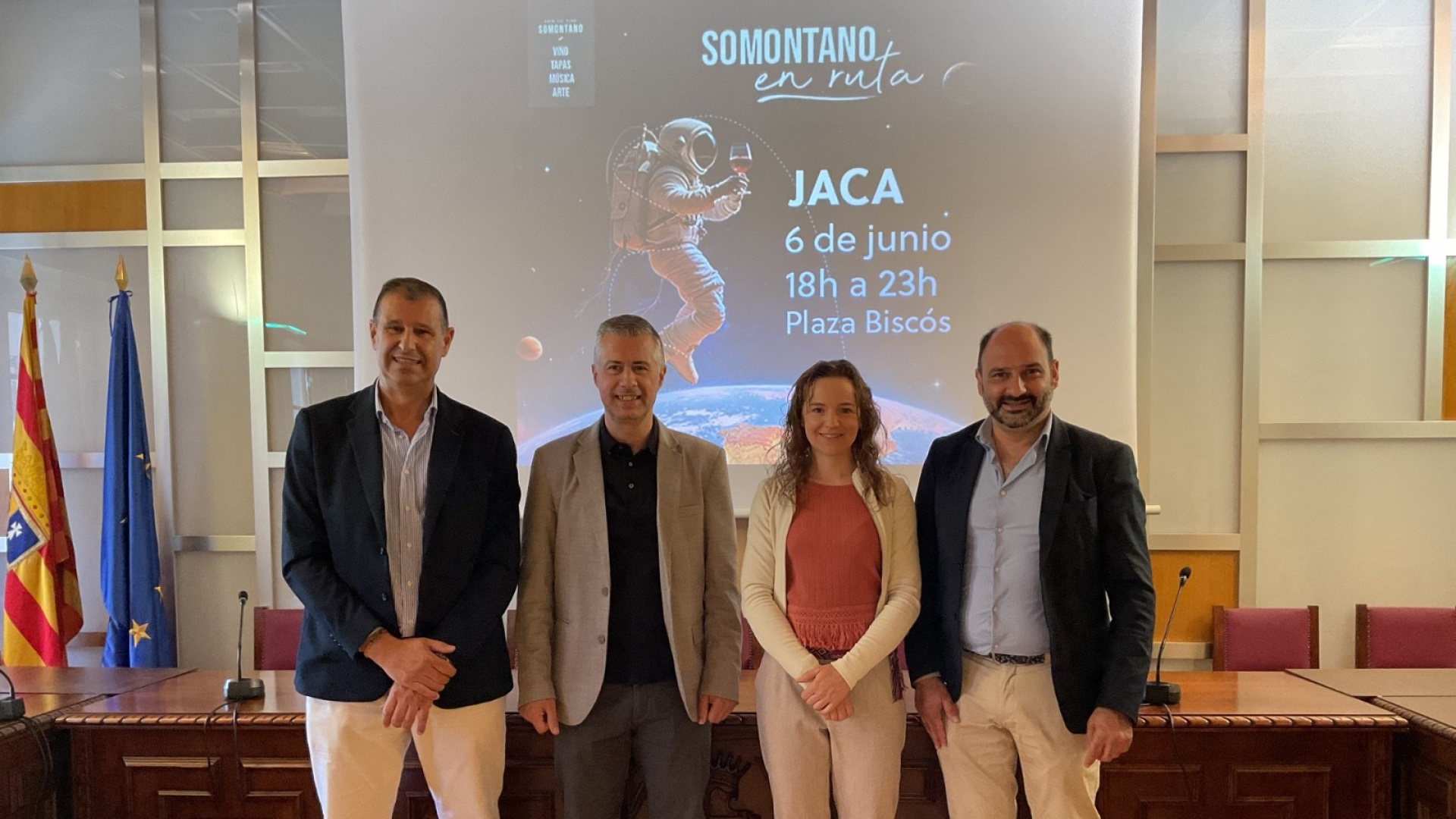 Jaca se prepara para la gran fiesta del vino y la gastronomía con la Ruta del Somontano este sábado