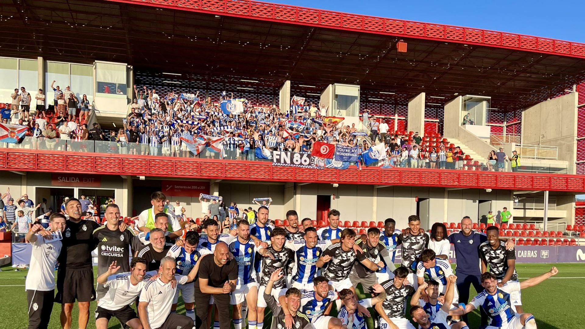 La Ponferradina elimina al Atlético Madrileño y espera rival en la final por el ascenso a Segunda División