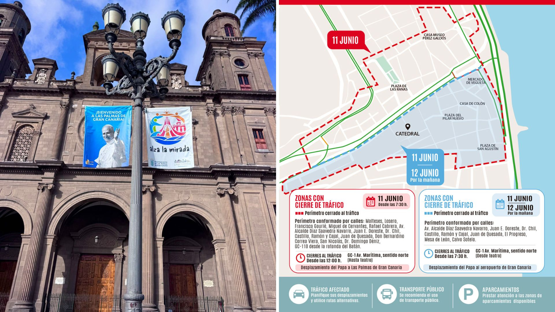 Consulta el mapa con los cortes de tráfico en Las Palmas de 