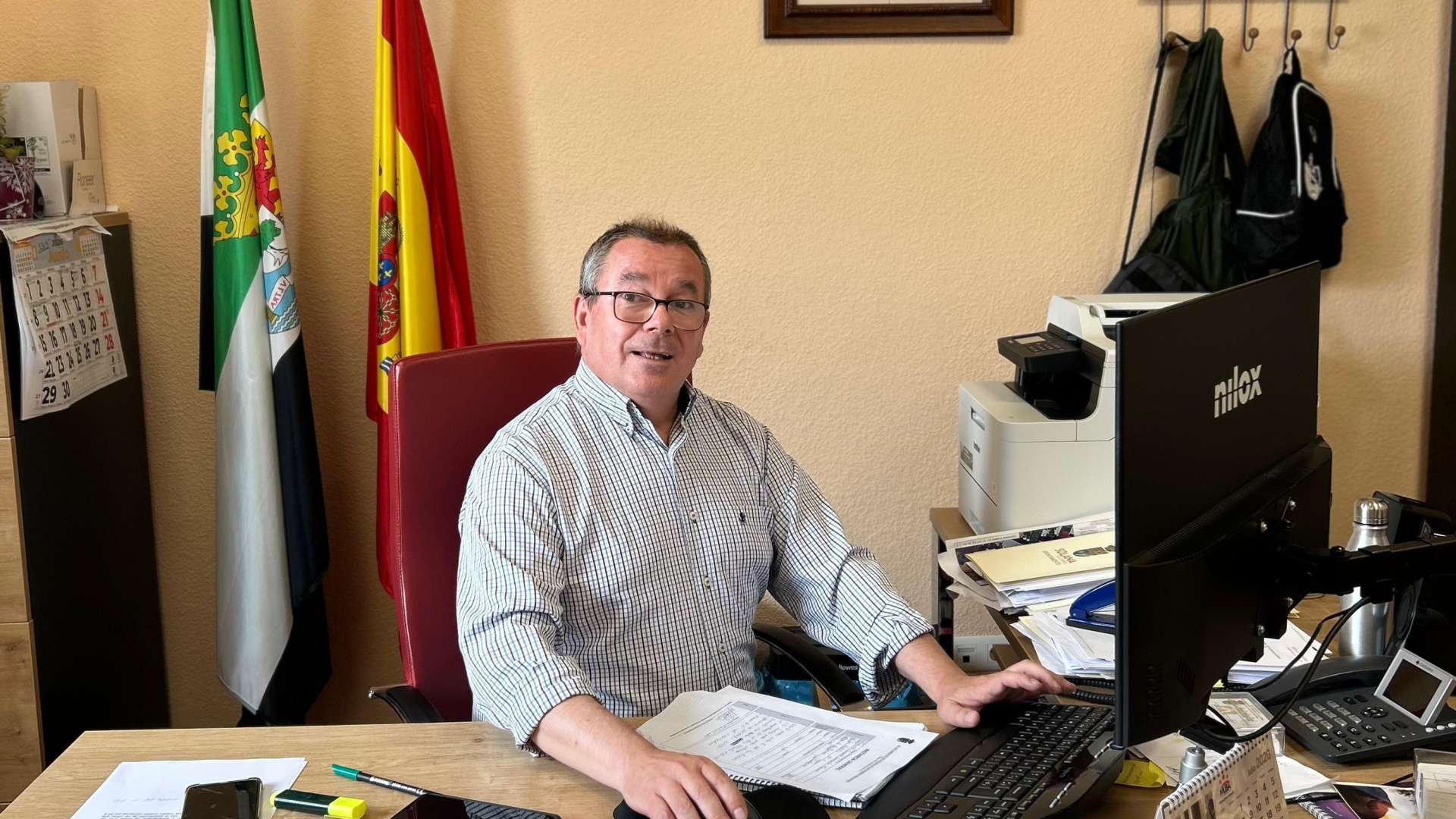 Diego Pérez, alcalde de Solana de los Barros, sobre la nueva glorieta: 