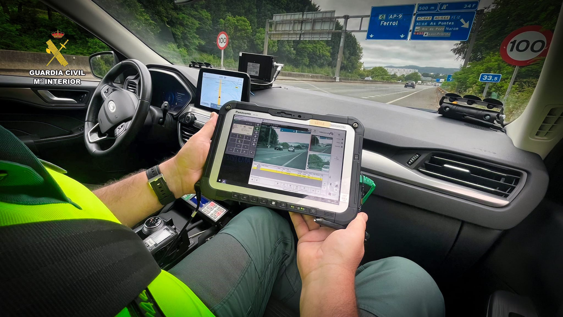 Localizado en O Couto, en Narón, a 219 km/h en la 