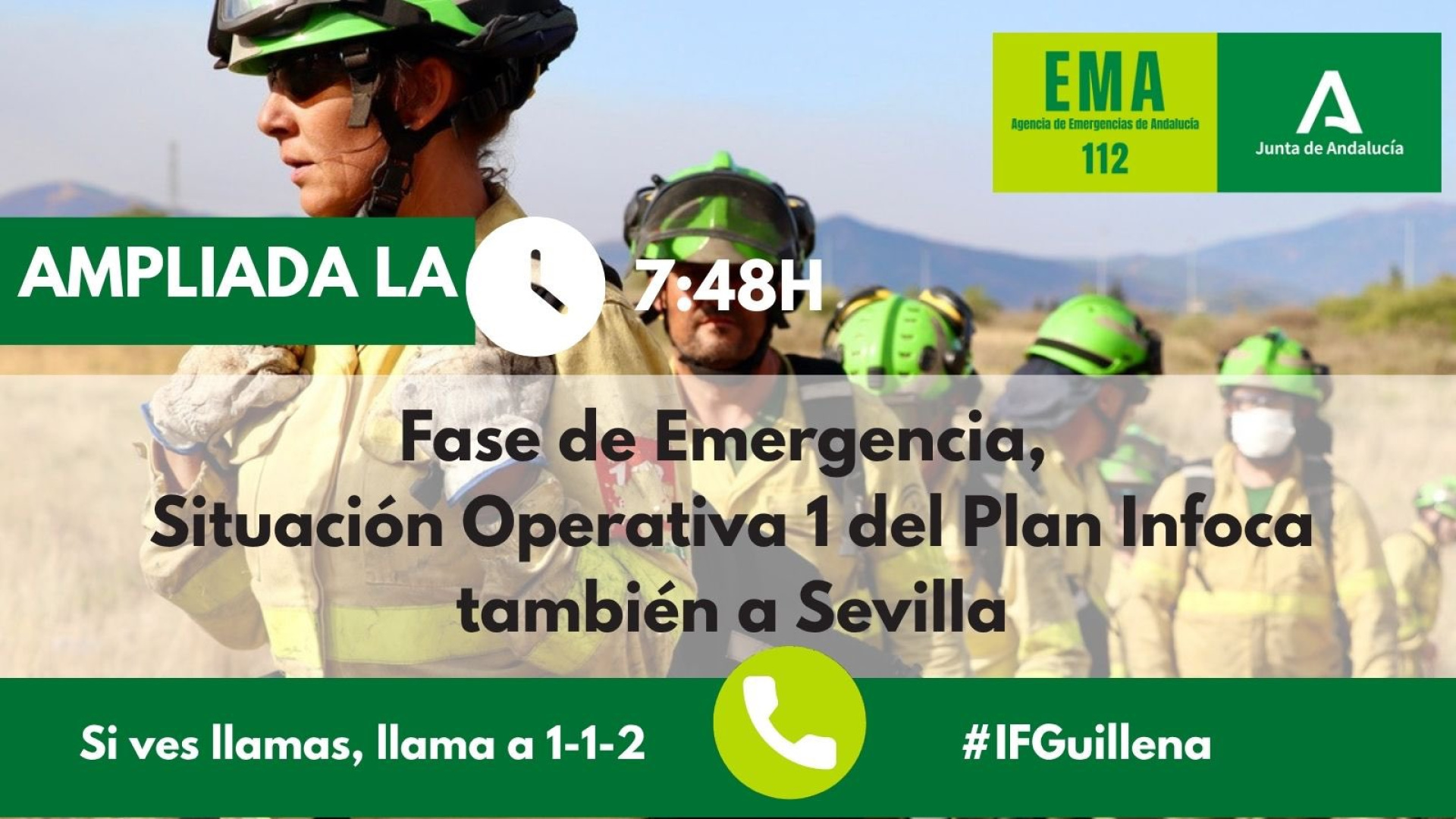 Desalojo preventivo de seis familias por el incendio foresta