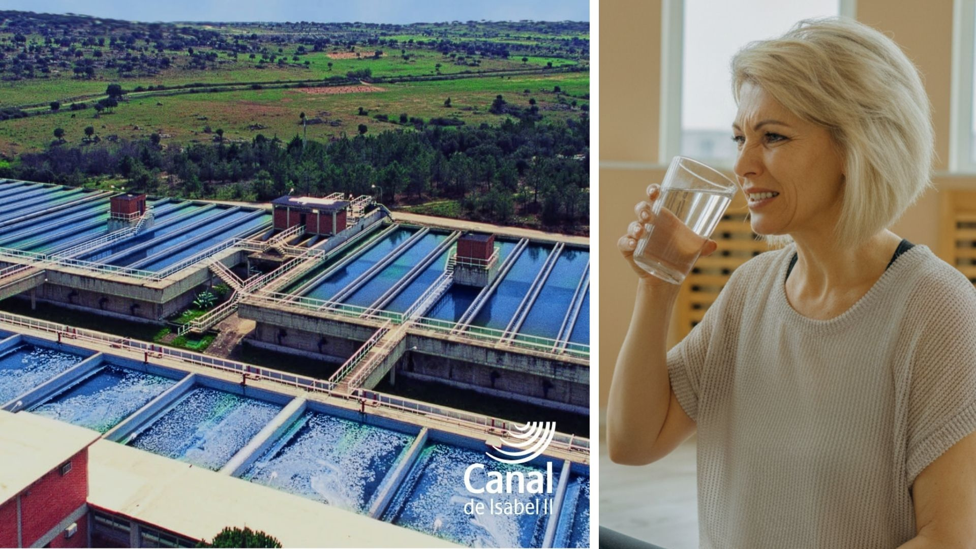 Una maniobra en la planta potabilizadora del embal