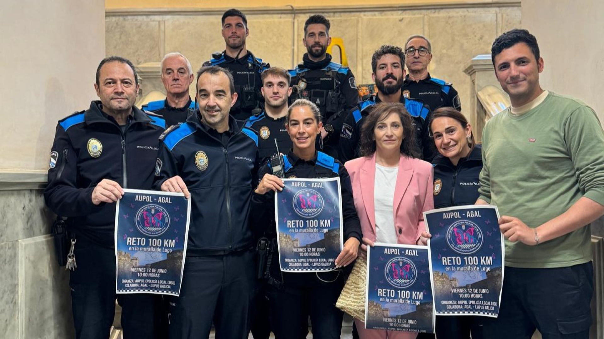 Agentes de la Policía Local de Lugo correrán 100 kilómetros 