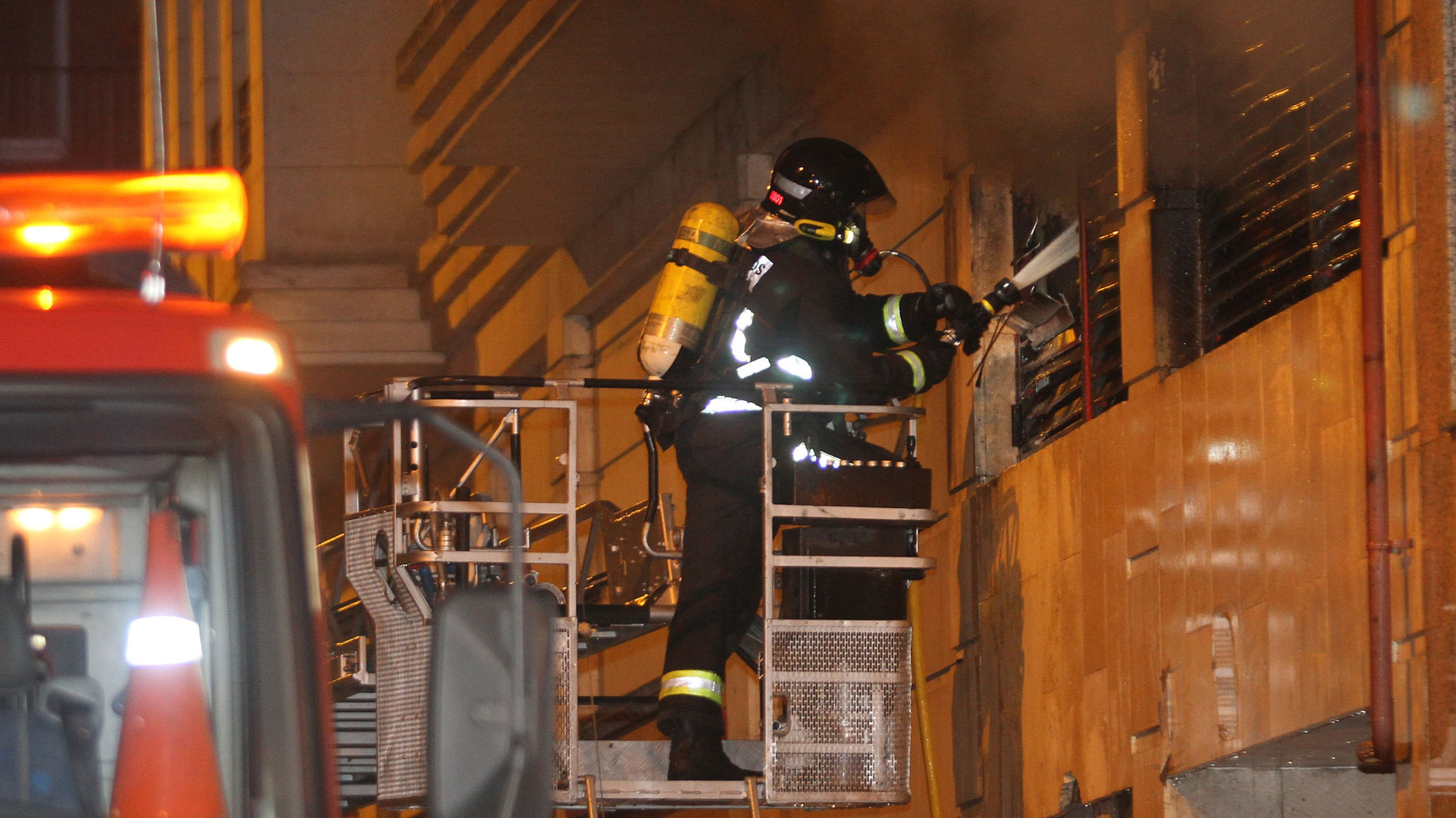 Un incendio en una vivienda de Saldaña (Palencia) 