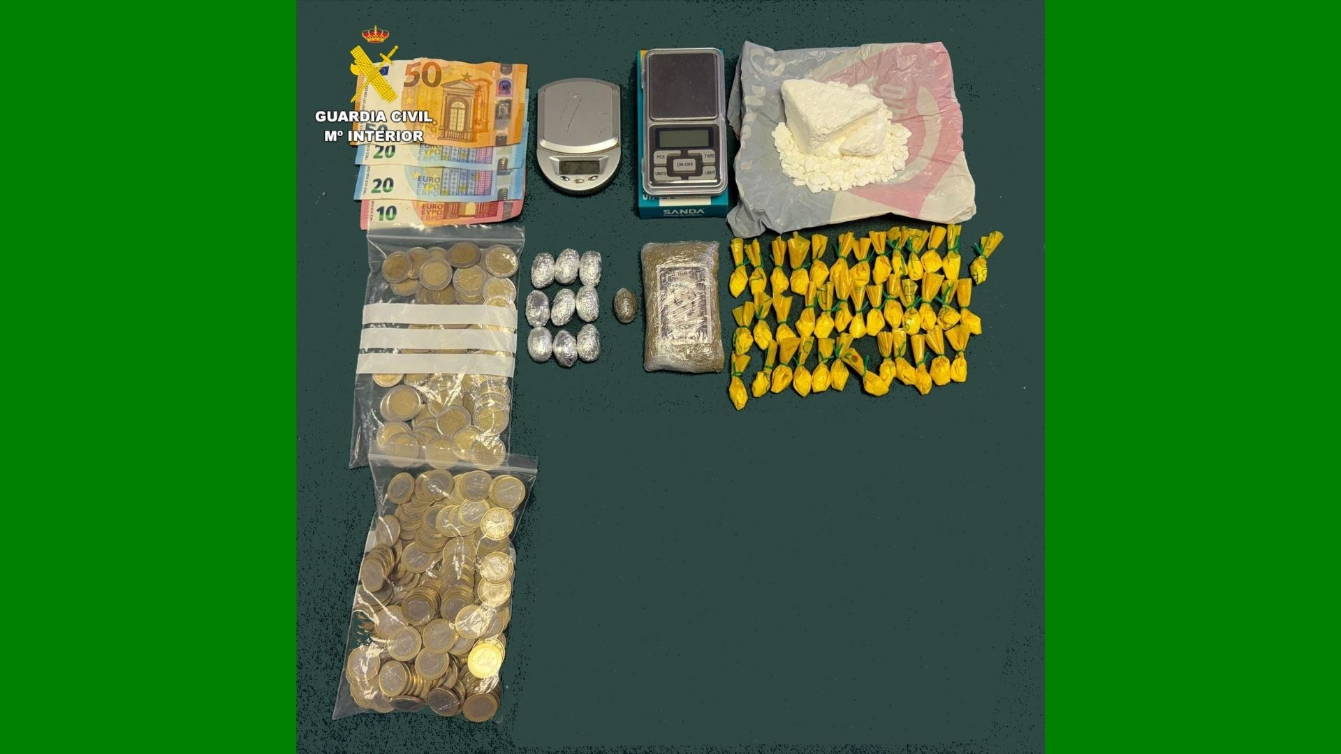 Detenido un vecino de Pontedeume con 236 gramos de
