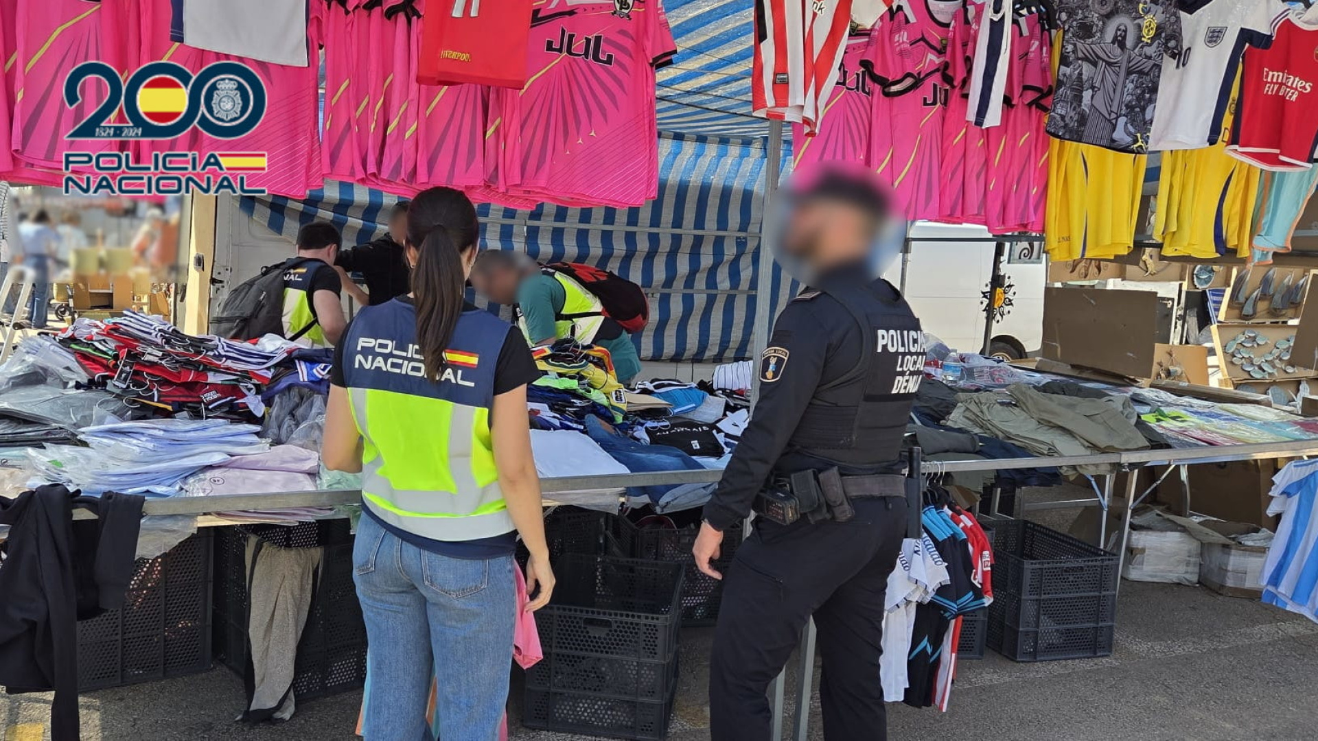 Duro golpe a la venta de falsificaciones en el mercadillo de