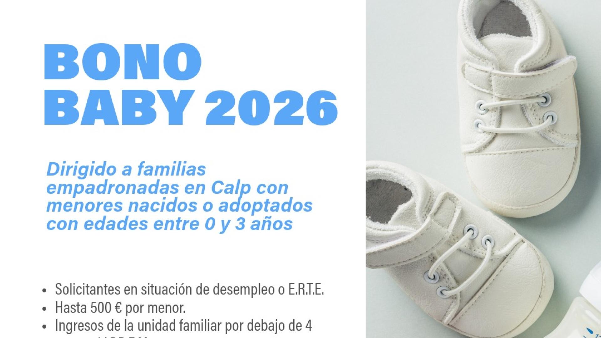 Calp activa el Bono Baby: una ayuda de hasta 500 euros para 
