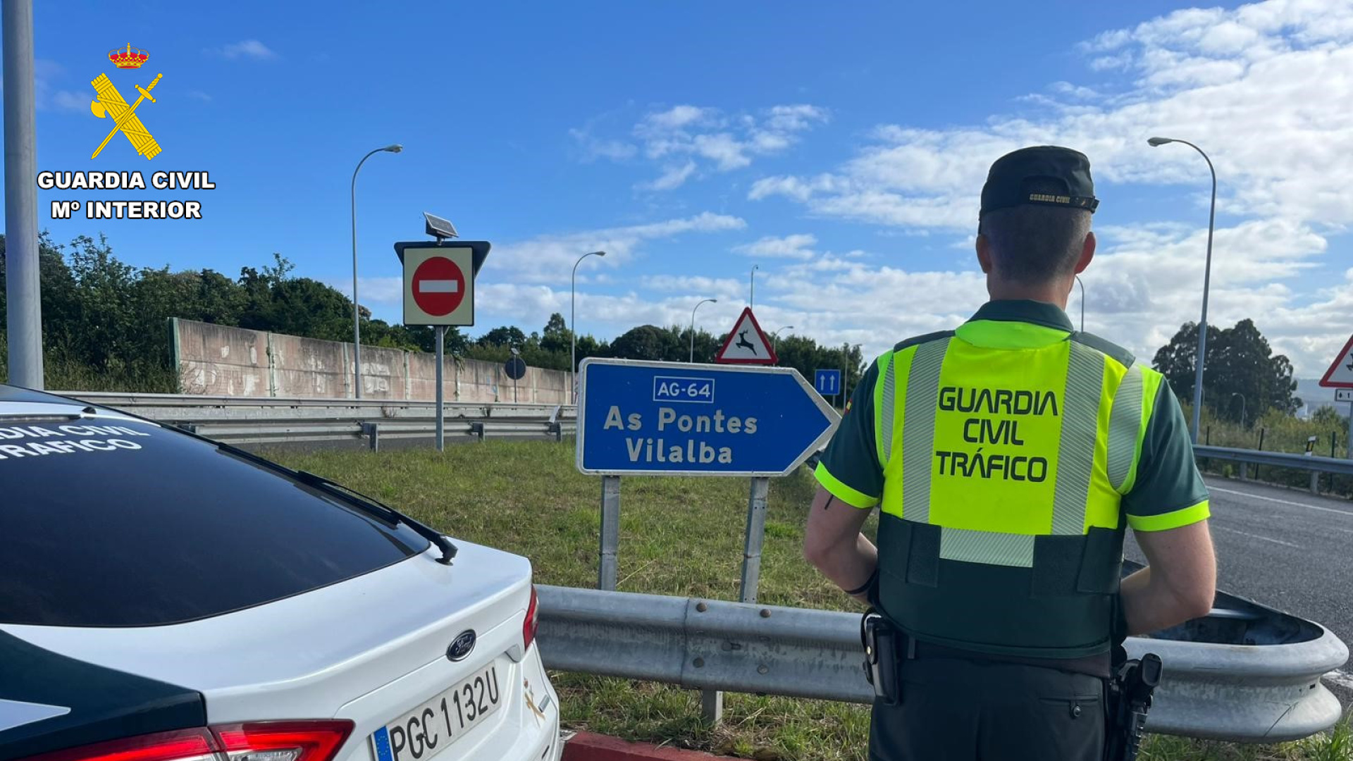 Localizado un conductor en As Pontes por circular en sentido
