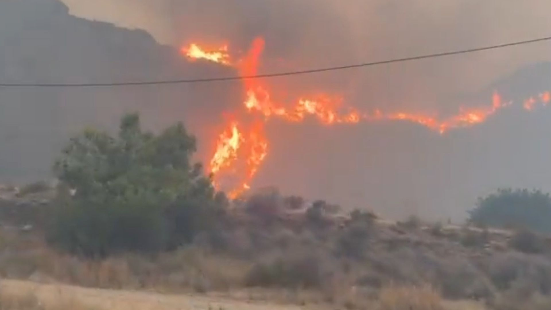 Mueren seis personas en el incendio forestal de Los Gallardos en Almería
