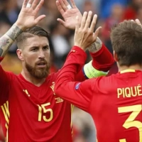Piqué y Sergio Ramos