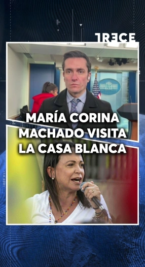 MARIA CORINA MACHADO VISITA LA CASA BLANCA