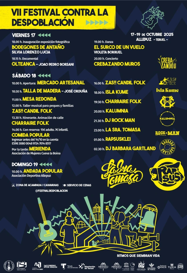 Festival contra la Despoblación 2025 en Allepuz (Teruel)