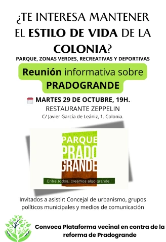 Cartel de la reunión