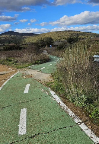 Carril bici paralelo a la p220