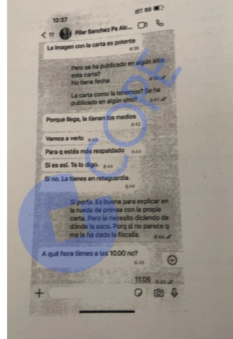 Lobato preguntó a Sánchez Acera cómo había conseguido el 'email': "Porque llega, lo tienen los medios"