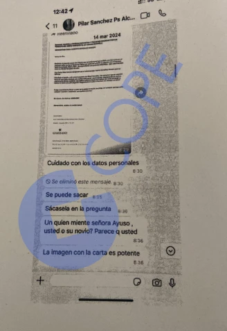 Documento que Juan Lobato formalizó ante notario y que ha entregado en el Supremo al que ha tenido acceso COPE