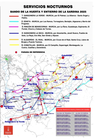 Líneas de autobús Murcia