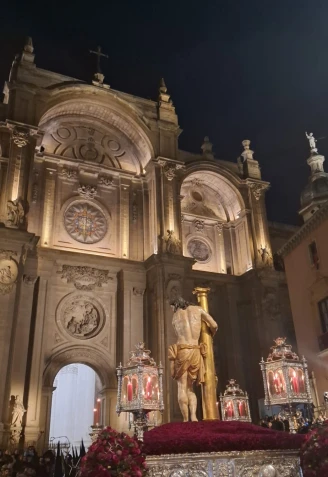 Jesús de la Paciencia a su llegada a la Catedral