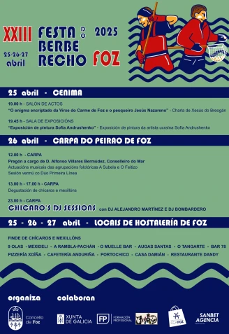 Programa de la XXIII Festa do Berberecho de Foz (Lugo)