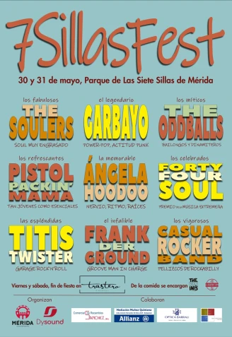 Cartel 7 Sillas Fest
