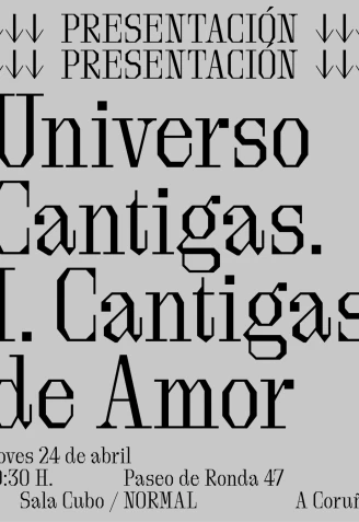 Cartel de Universo Cantigas
