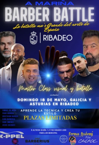 Cartel de la Barber Battle de Ribadeo