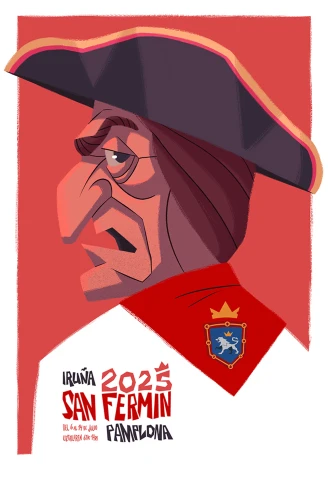 7 Cartel San Fermin. Número 7. Plica 3155. Yo soy Pamplona