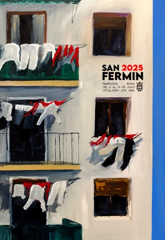 5 Cartel San Fermin. Número 5. Plica 3395. Hogar pamplonica