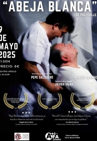 cartel abeja blanca